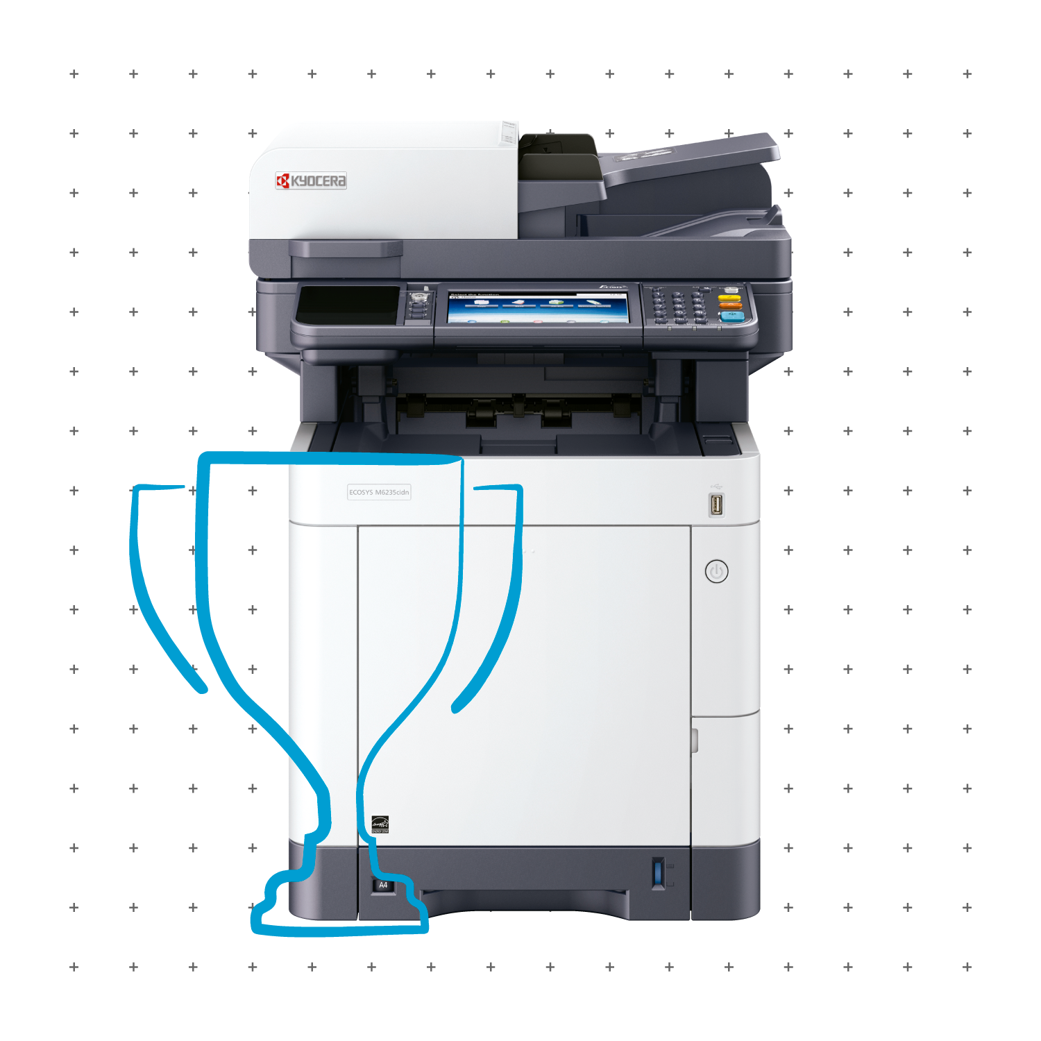 Multifuncional láser ECOSYS M6235cidn a color de Kyocera en Colombia