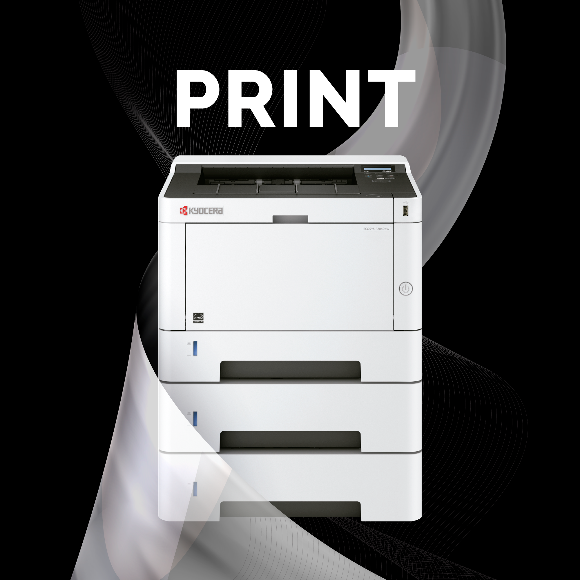 Impresora láser P2040dw a blanco y negro de Kyocera en Colombia